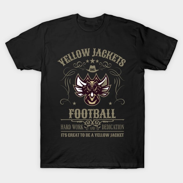 Yellow Jackets Football T-Shirt by Team Spirit